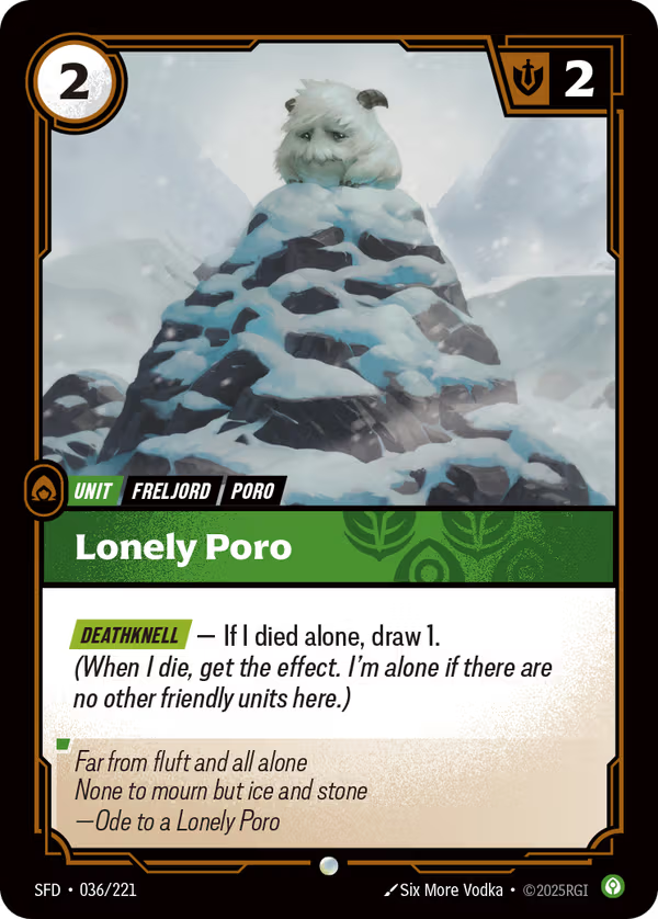 Lonely Poro [SFD-036/221] [Spiritforged]