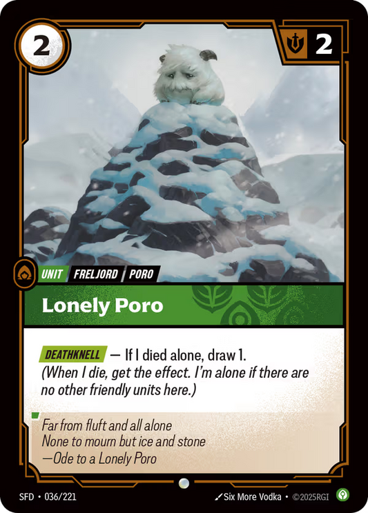 Lonely Poro [SFD-036/221] [Spiritforged]