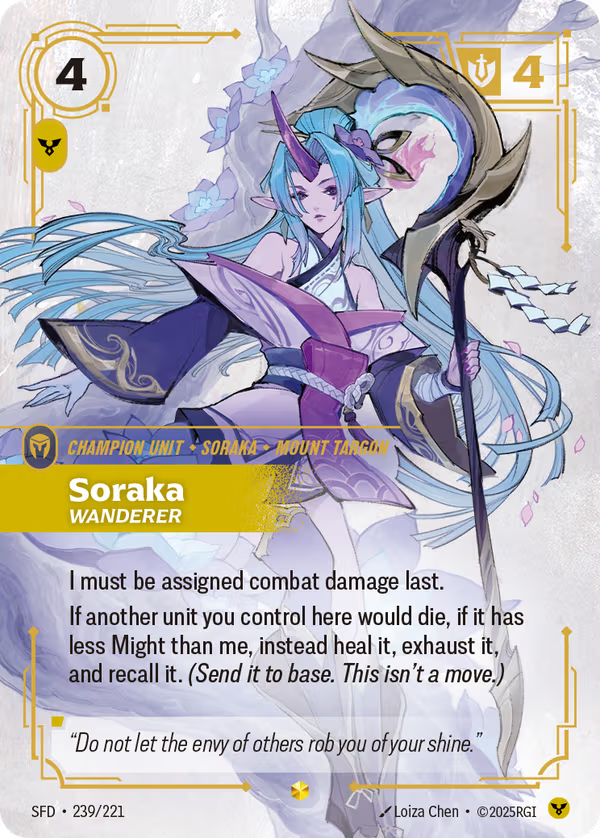 Soraka, Wanderer [SFD-239*/221] [Spiritforged]
