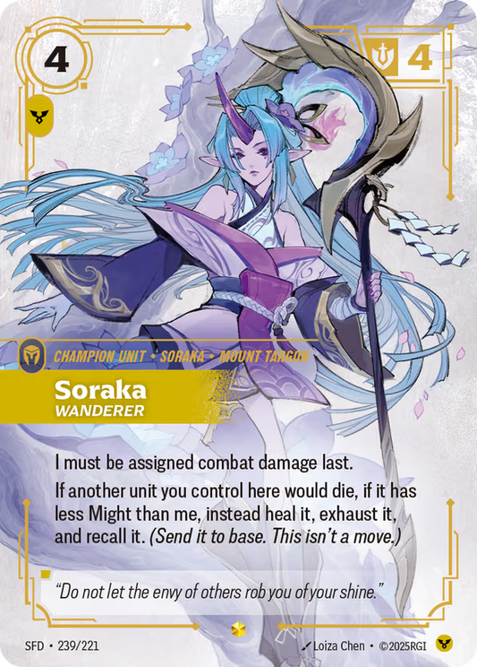 Soraka, Wanderer [SFD-239*/221] [Spiritforged]