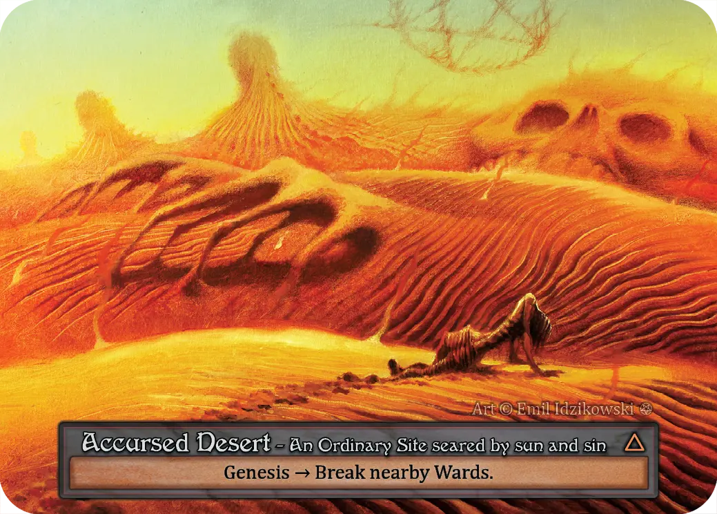 (FOIL) Accursed Desert - Gothic - NM