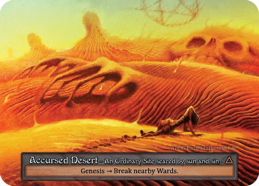 (FOIL) Accursed Desert - Gothic - NM