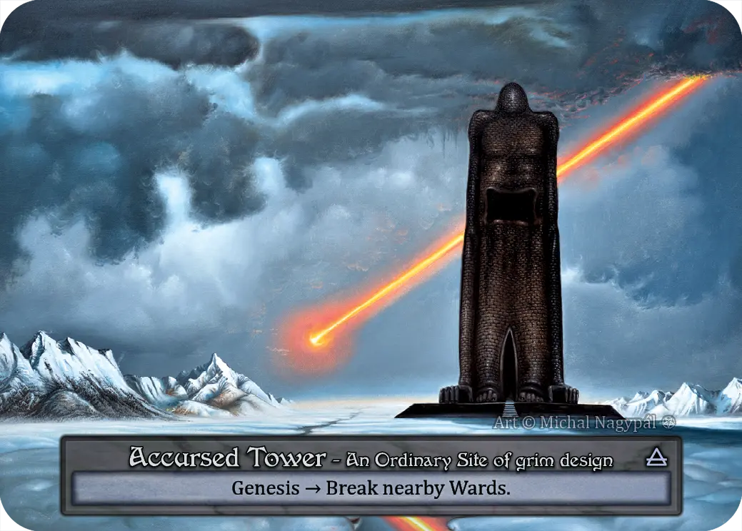 (FOIL) Accursed Tower - Gothic - NM