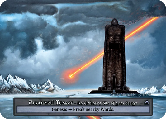 (FOIL) Accursed Tower - Gothic - NM