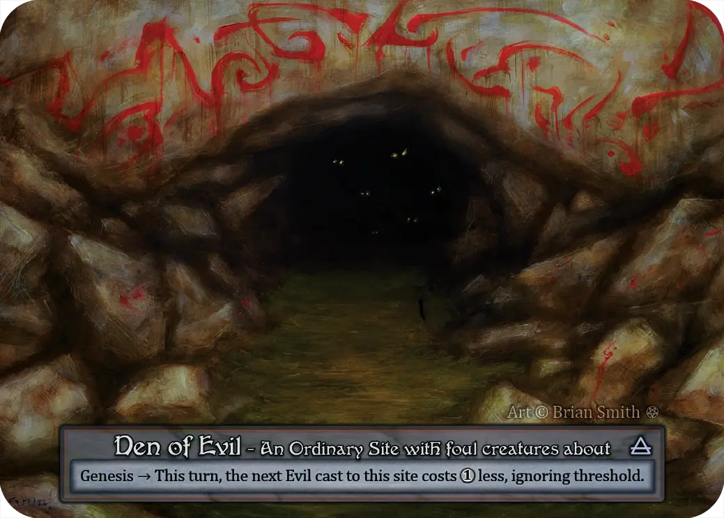 (FOIL) Den of Evil - Gothic - NM