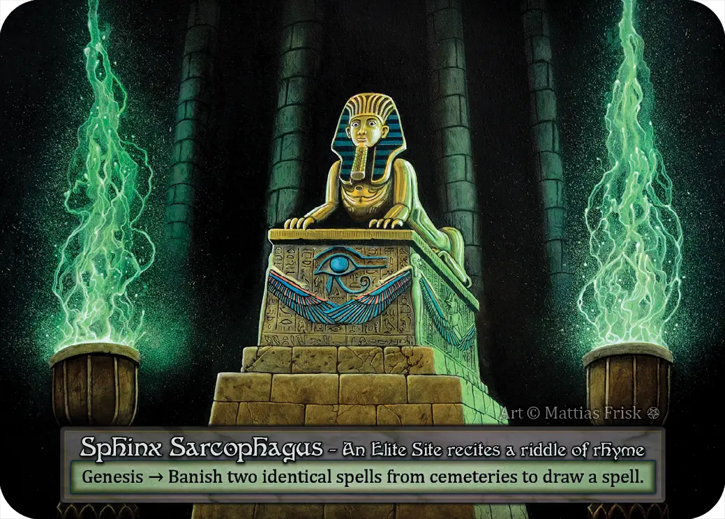 Sphinx Sarcophagus - Gothic - NM