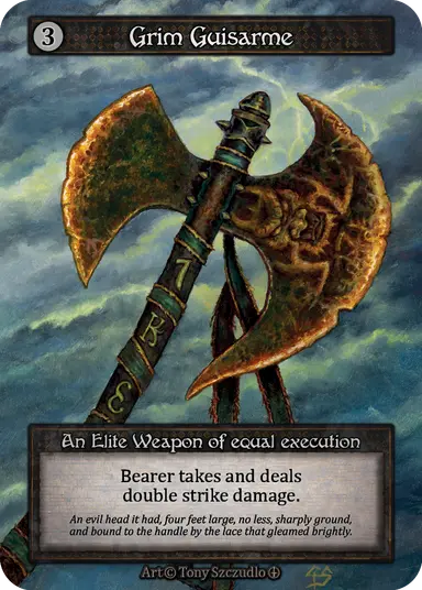 (FOIL) Grim Guisarme - Arthurian Legends - NM