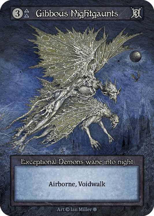 (FOIL) Gibbous Nightgaunts - Gothic - NM
