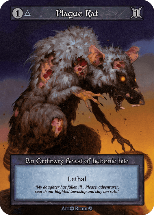 (FOIL) Plague Rat - Gothic - NM