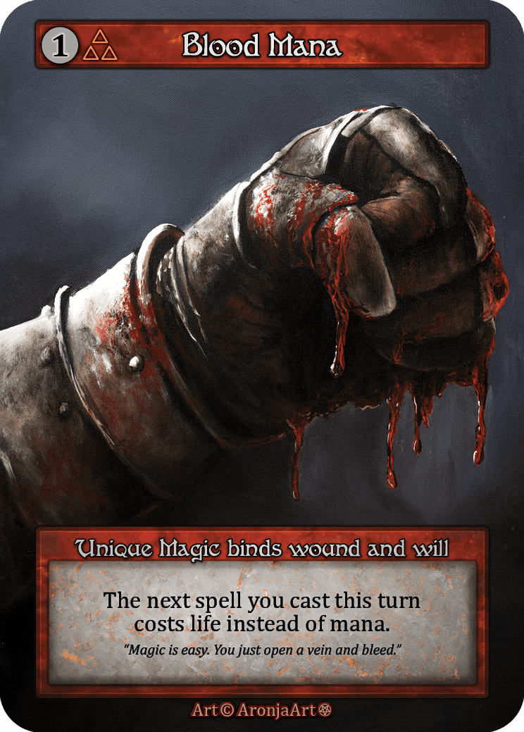 (FOIL) Blood Mana - Gothic - NM
