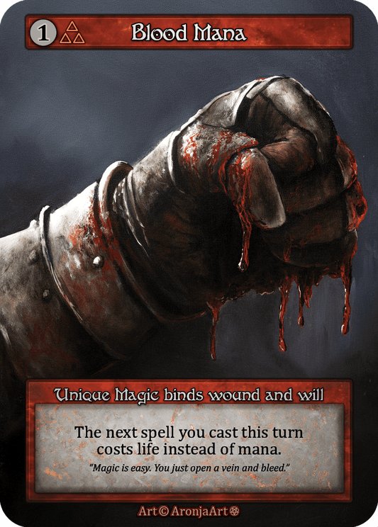 (FOIL) Blood Mana - Gothic - NM