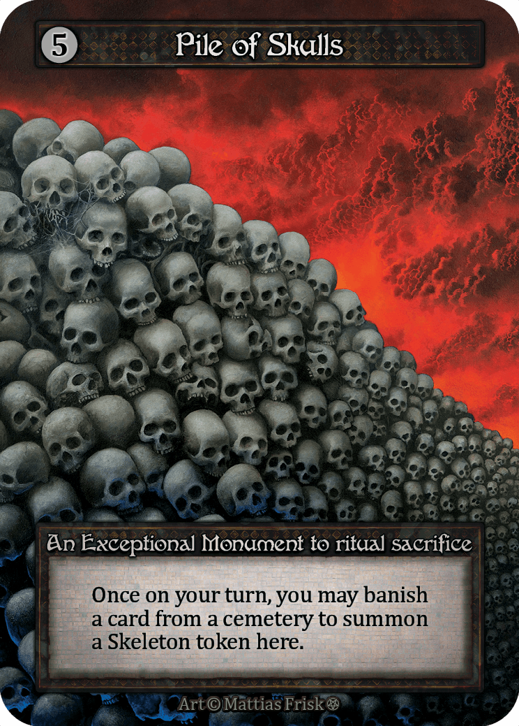 (FOIL) Pile of Skulls - Gothic - NM