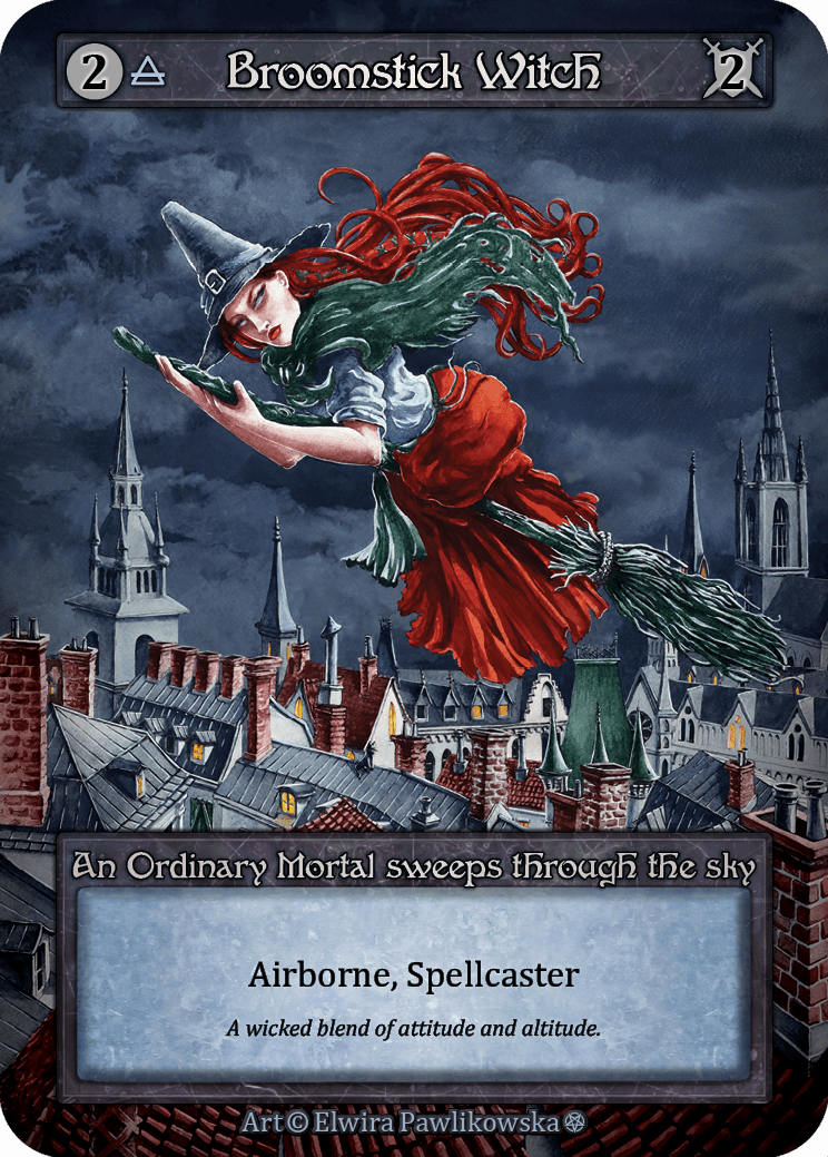 (FOIL) Broomstick Witch - Gothic - NM
