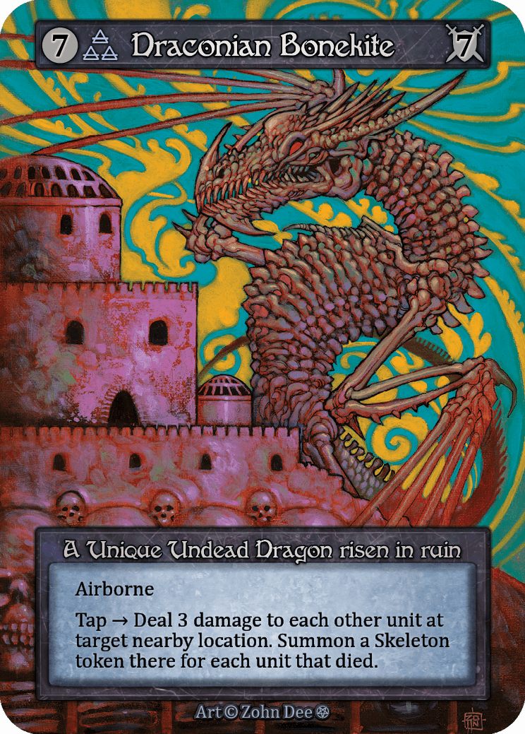 (FOIL) Draconian Bonekite - Gothic - NM