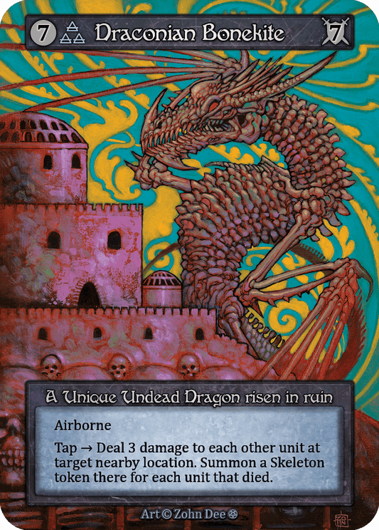 (FOIL) Draconian Bonekite - Gothic - NM