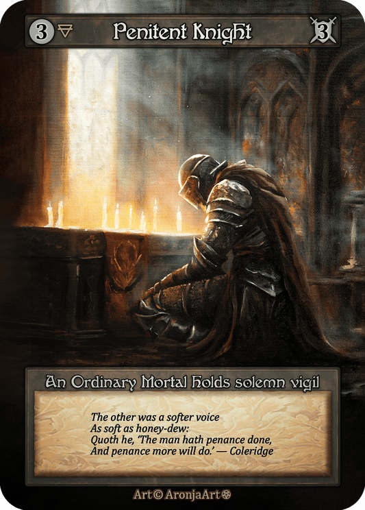 (FOIL) Penitent Knight - Gothic - NM