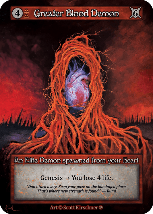 (FOIL) Greater Blood Demon - Gothic - NM