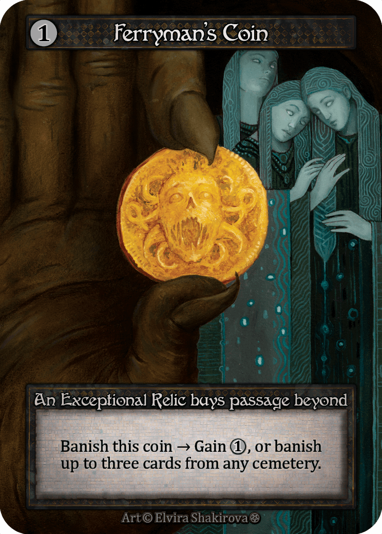 (FOIL) Ferryman's Coin - Gothic - NM