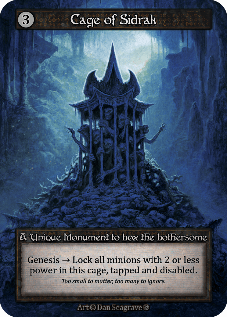 (FOIL) Cage of Sidrak - Gothic - NM