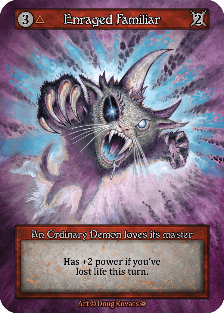 (FOIL) Enraged Familiar - Gothic - NM