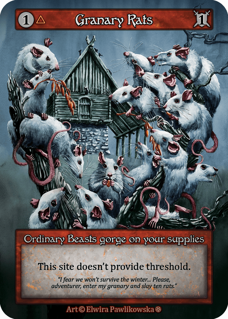 (FOIL) Granary Rats - Gothic - NM