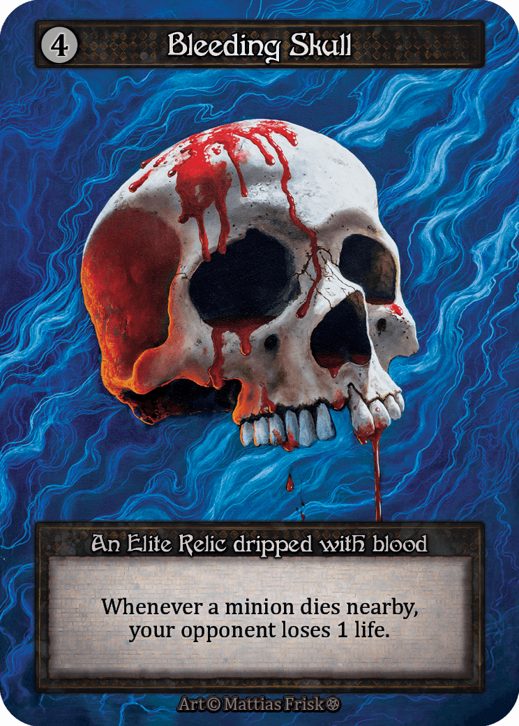 (FOIL) Bleeding Skull - Gothic - NM