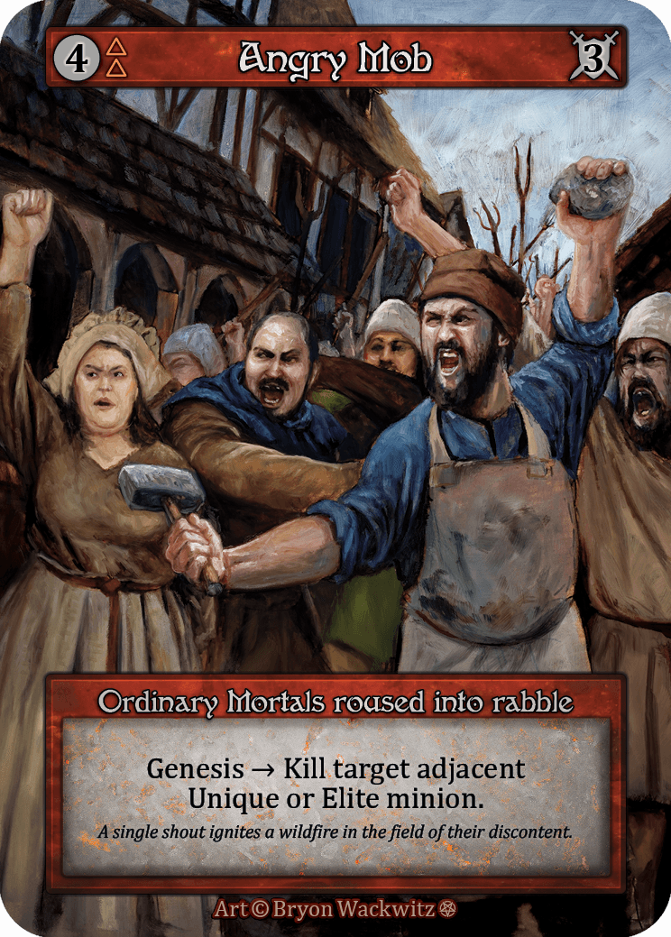 (FOIL) Angry Mob - Gothic - NM