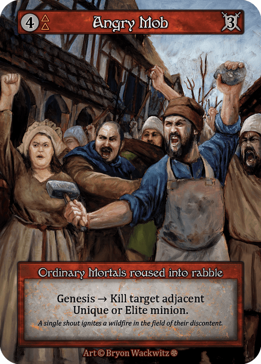 (FOIL) Angry Mob - Gothic - NM