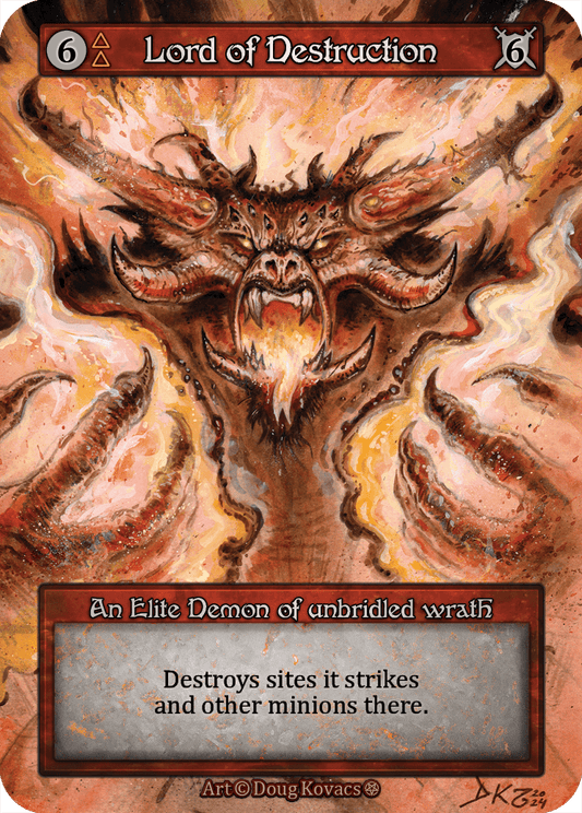 (FOIL) Lord of Destruction - Gothic - NM