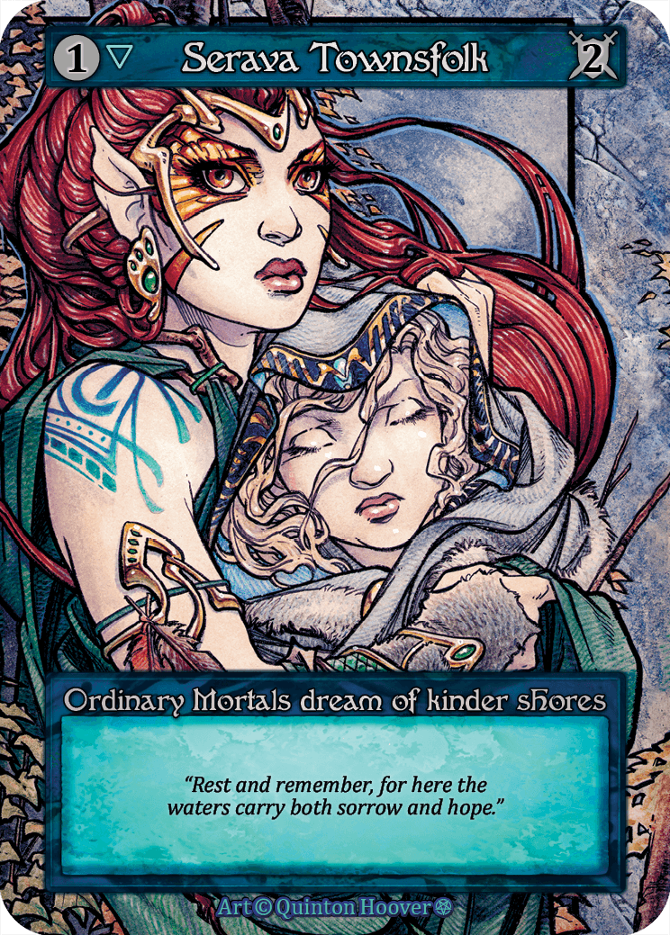 (FOIL) Serava Townsfolk - Gothic - NM