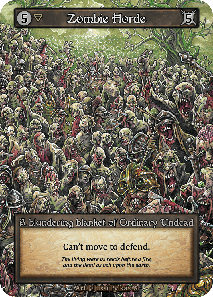 (FOIL) Zombie Horde - Gothic - NM