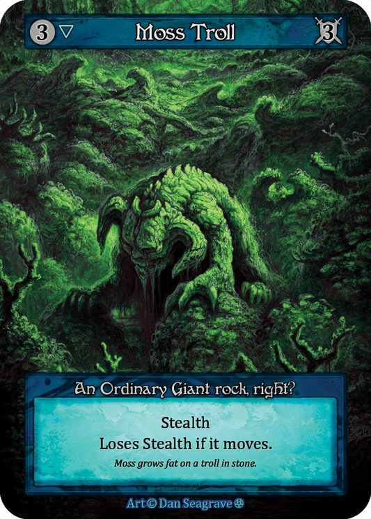 (FOIL) Moss Troll - Gothic - NM
