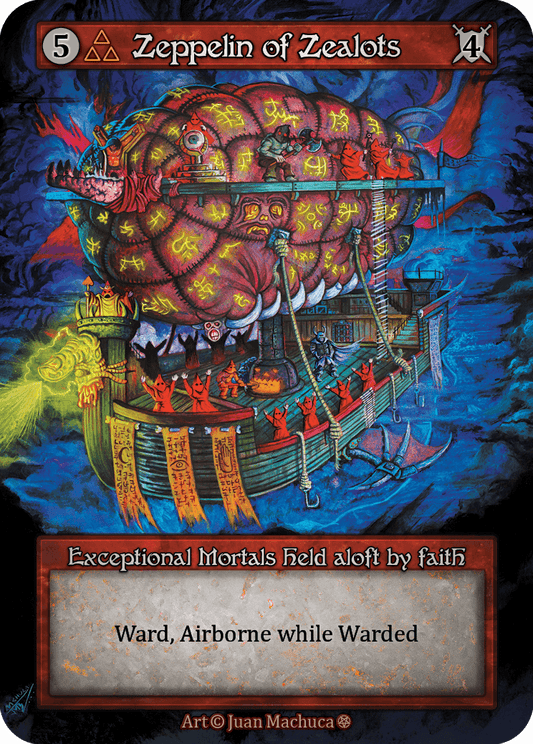 (FOIL) Zeppelin of Zealots - Gothic - NM