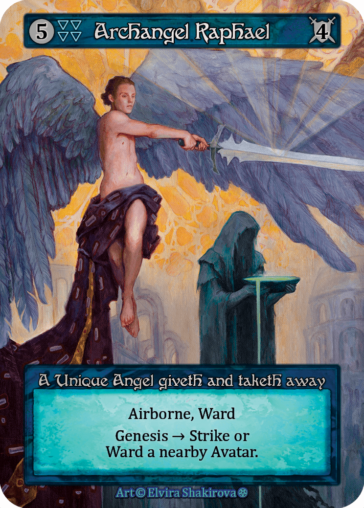 (FOIL) Archangel Raphael - Gothic - NM