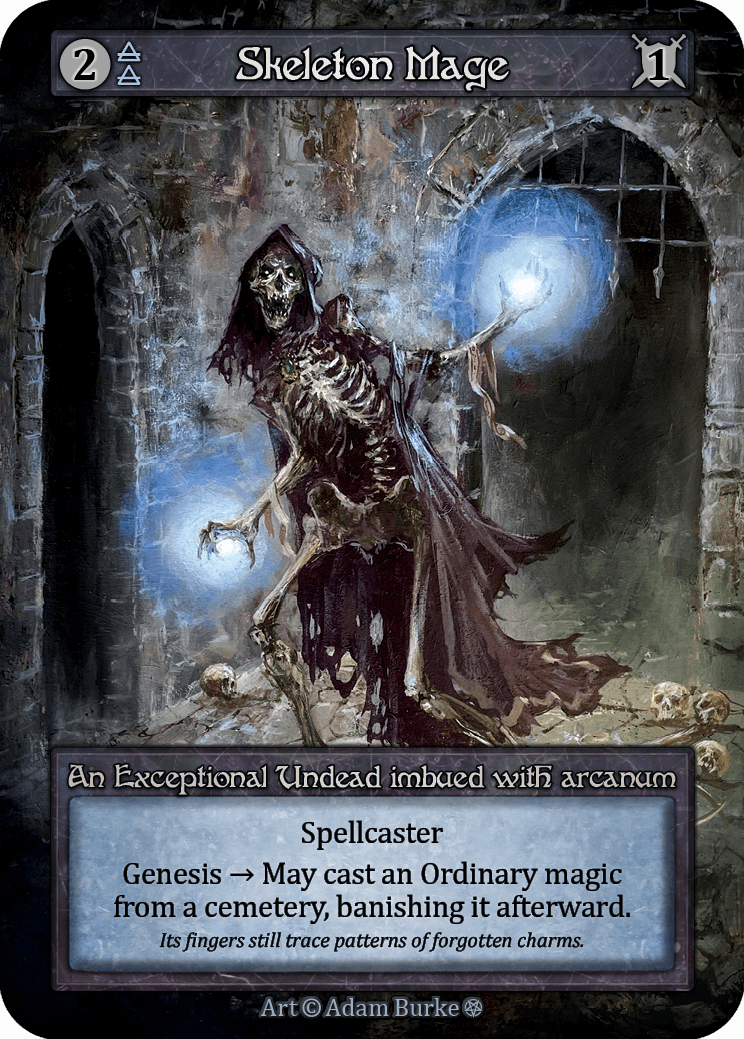 Skeleton Mage - Gothic - NM