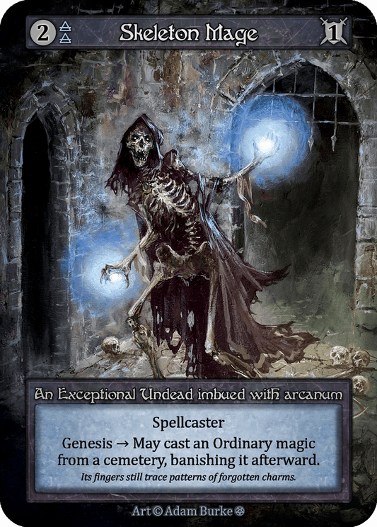 Skeleton Mage - Gothic - NM
