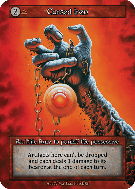 (FOIL) Cursed Iron - Gothic - NM