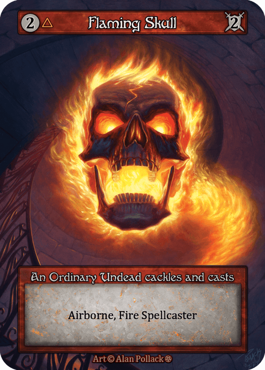 Flaming Skull - Gothic - NM