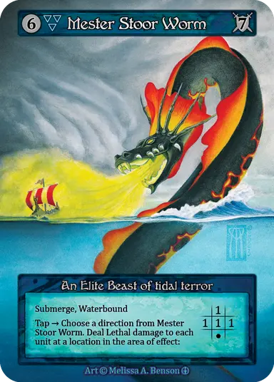 (FOIL) Mester Stoor Worm - Arthurian Legends - NM