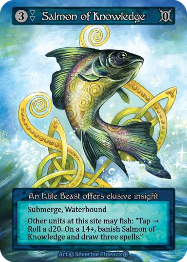 (FOIL) Salmon of Knowledge - Arthurian Legends - NM