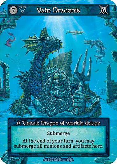 (FOIL) Vatn Draconis - Dragonlord - NM