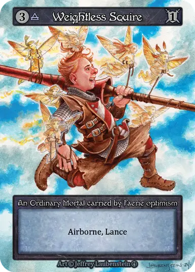 (FOIL) Weightless Squire - Arthurian Legends - NM
